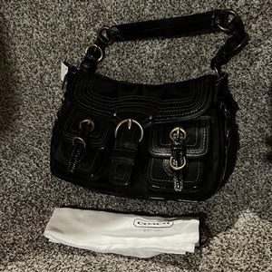 NWT & 14 Years Old! Coach 12596 Legacy Black Signature Shoulder Bag (RARE!)